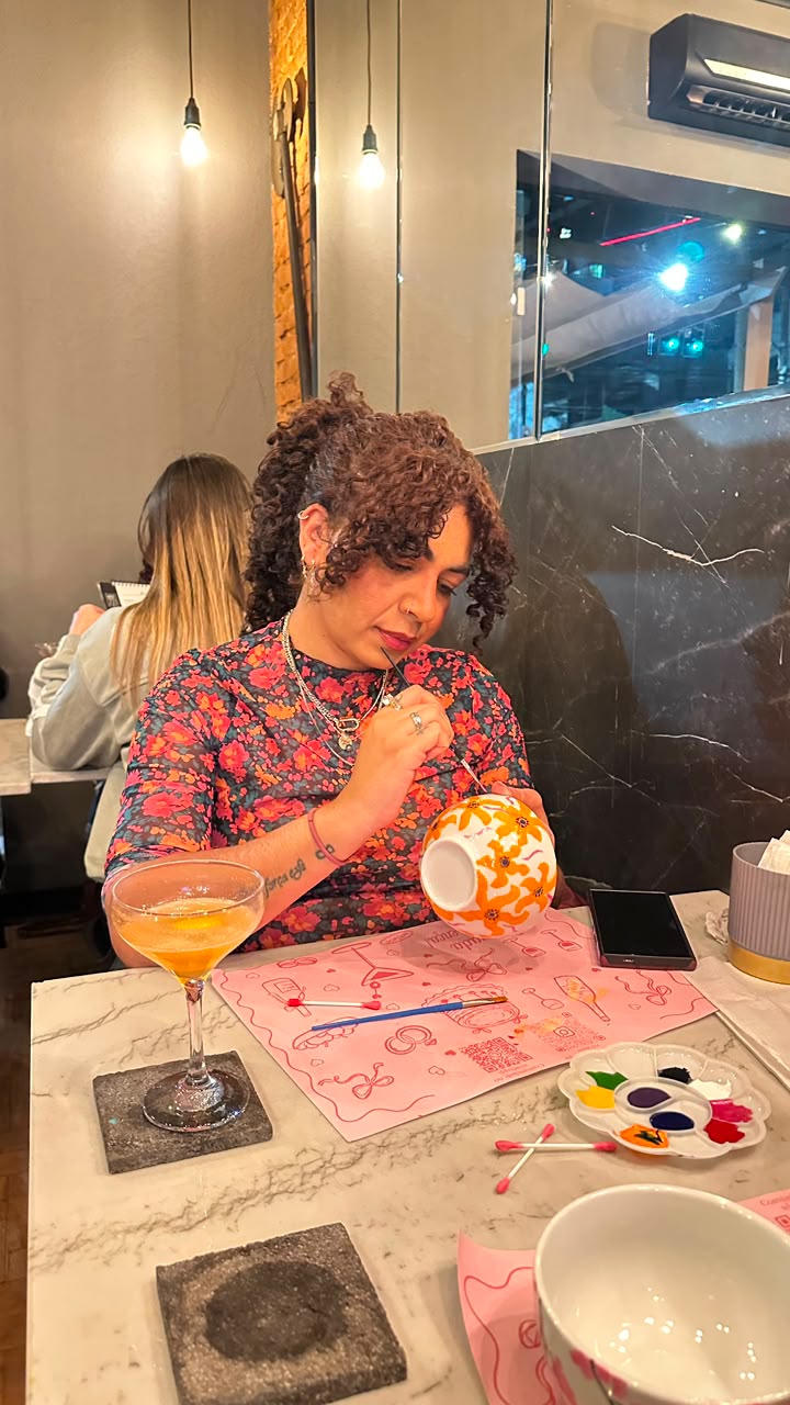 Pintura em Bowl de Porcelana