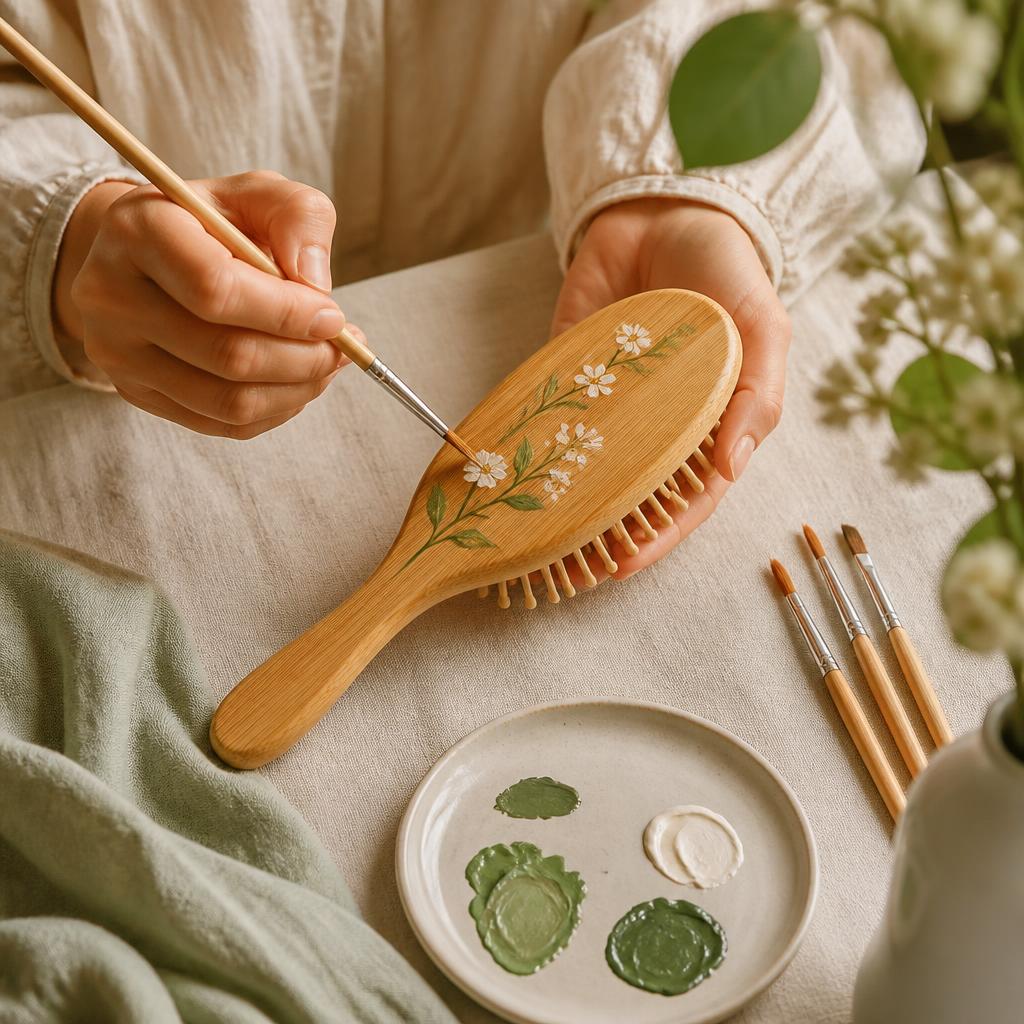 Pintura em Escova de Cabelo